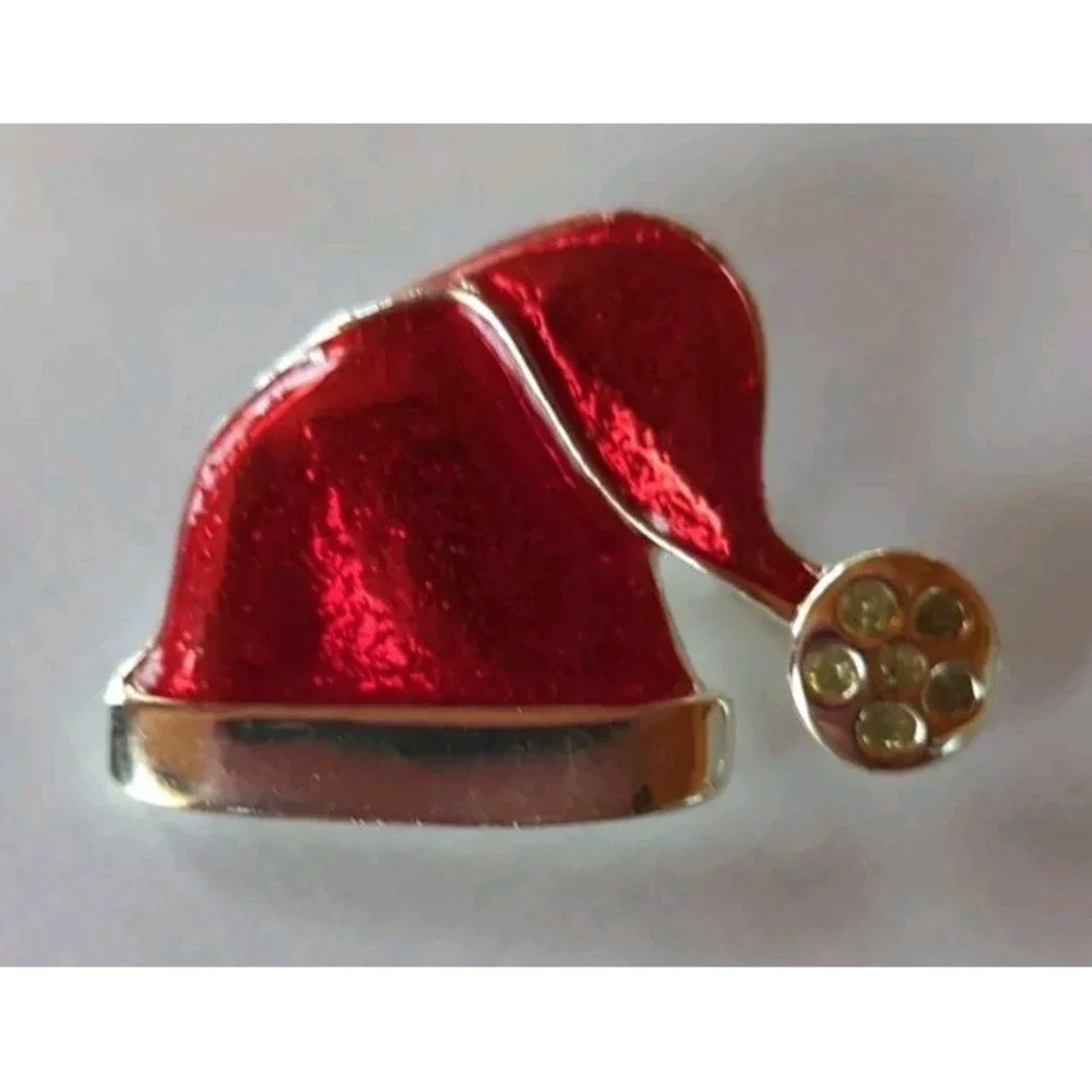Vintage Christmas  Holiday Retro Brooch Pin Very Pretty
